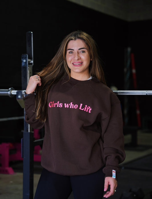 Girls who Lift oversized sweater